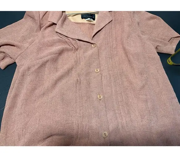 Connected Apparel Short Sleeve Shift Dress and Jacket Set Pink Coral 2 Pcs /20W Size undefined