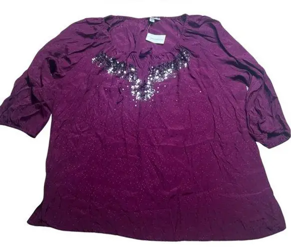 Dress Barn Burgundy blouse