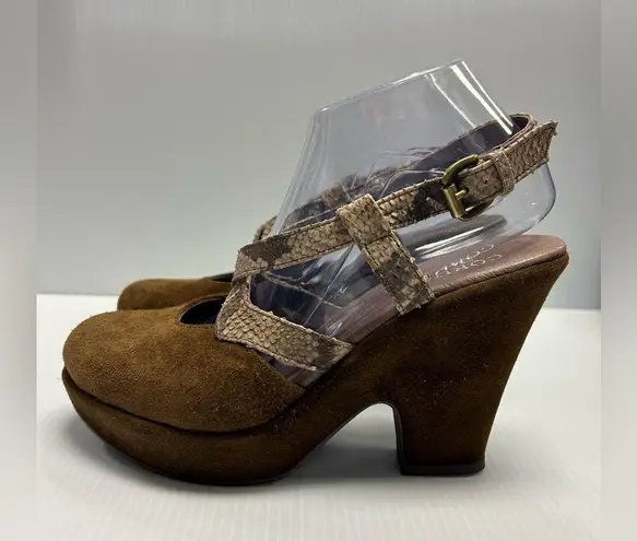 Cordani Slingback Brown Suede