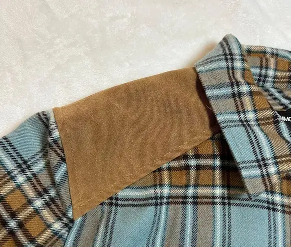 Norton Mcnaughton Petites Western Plaid Flannel Button Up Shirt Jacket Size PL