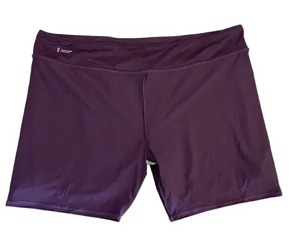 zuda Blackberry Bermuda Swim Skort Women SZ 4X #1260 Purple
