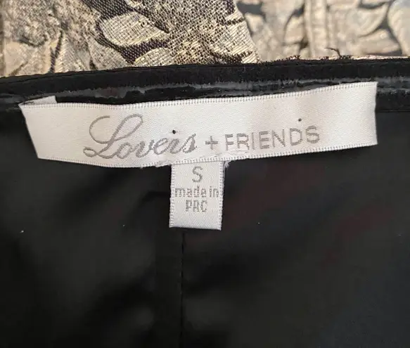 Lovers + Friends NWT  Metallic Strapless Dress