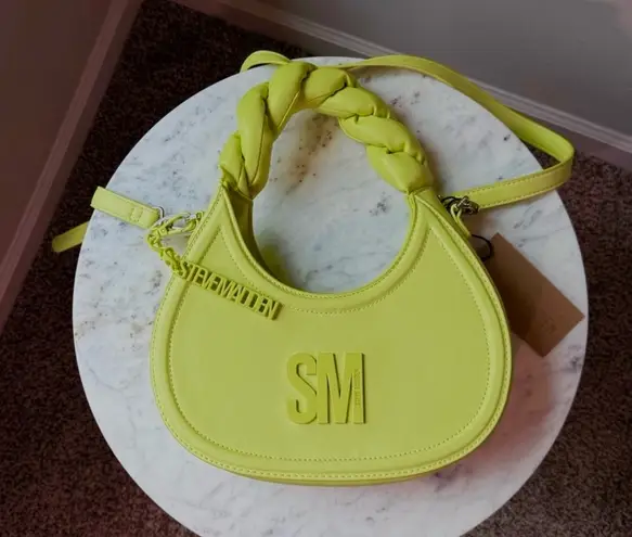 Steve Madden  NWT Bleony Lemon Lime Green Handbag Crossbody Quilted Handle - Image 1
