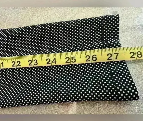 Chocolate Black and White Small Polka Dot Women's Trousers (503) Size M