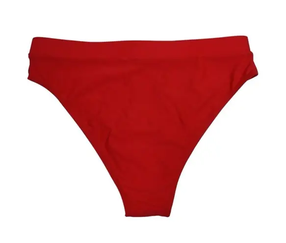 Boutique Womens One Shoulder Two Piece Red Bikini Swimsuit