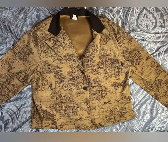 Vintage Courtenay Horse/Home Blazer 24w Brown