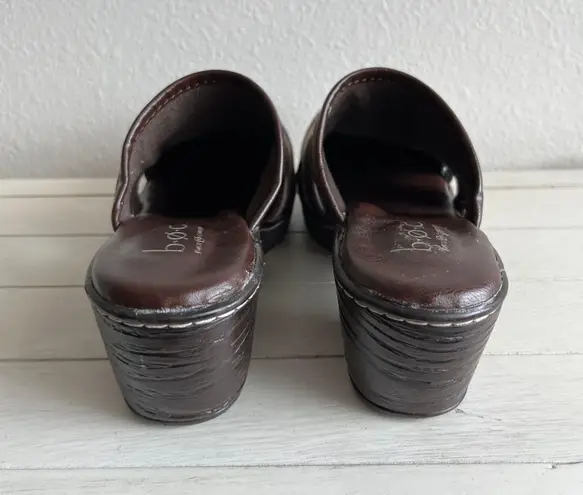 Born concept BOC s Neutrals Striped Linen Slip On Clogs Mules