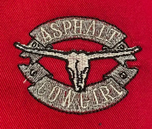 VTG Asphalt Cowgirl Womens Shirt Red Black Cropped Button Up Long Sleeve Small