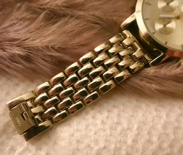 Gold Vintage Quartz‎ Link Watch