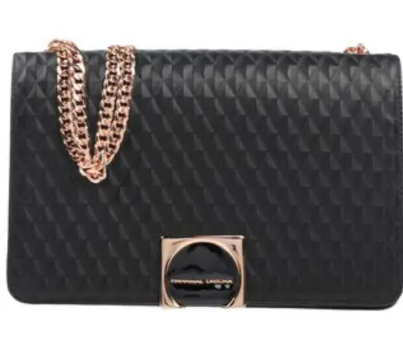 Hannibal Laguna quilted leather crossbody bag Gold