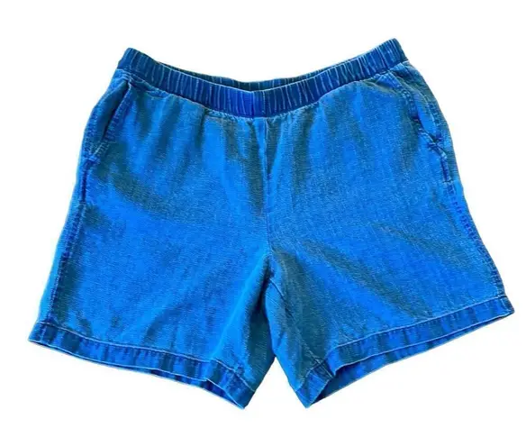 J.Jill  Pure Jill indigo pull on shorts size M - Image 1
