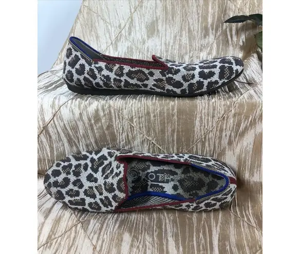 Rothy's Rothy’s The Point Size 5.5 Retired Leopard Print Animal Pointed Flats Shoes