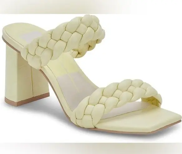 NEW Dolce Vita Ronin Sandals Pastel Yellow Braided Straps
Square Toe sz 12