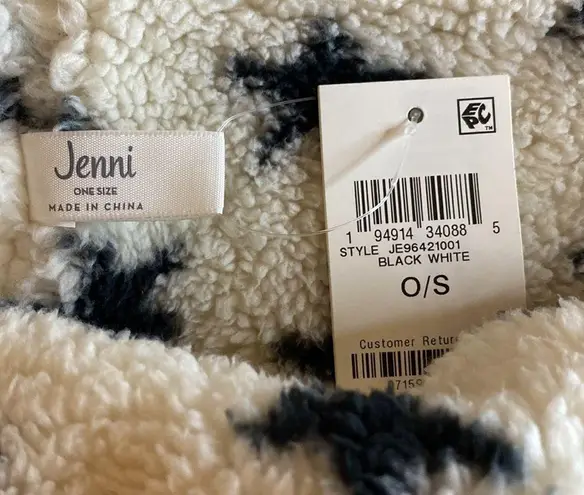 Jenni  Infinite Scarf White / Black