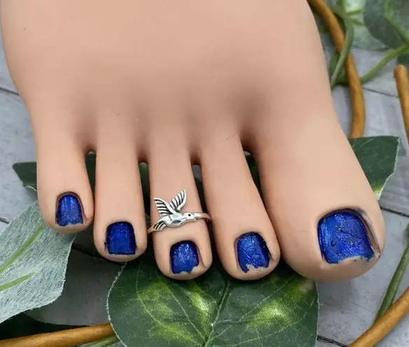 Sterling Silver Flying Bird  Toe Ring Midi Ring - Image 1