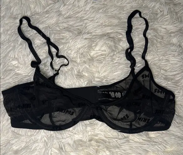 SKIMS Logo Mesh Bra