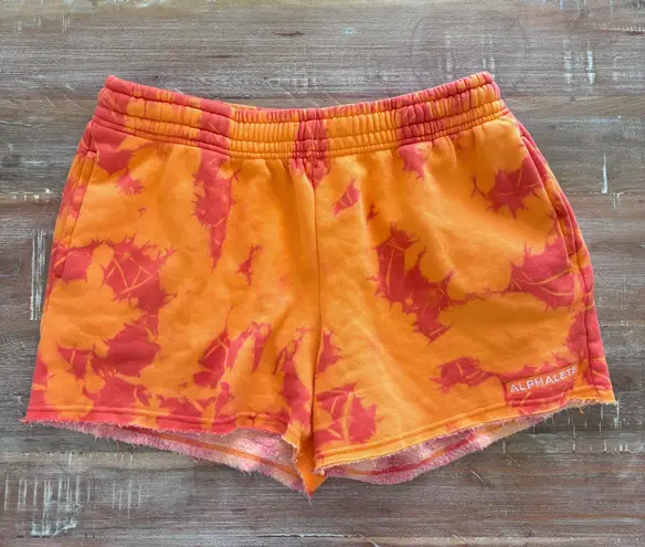 Alphalete Orange Sweat Shorts