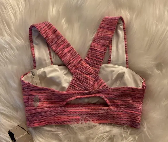 Free People  Movement Roll Out Bra and Leggings SET Pink Combo