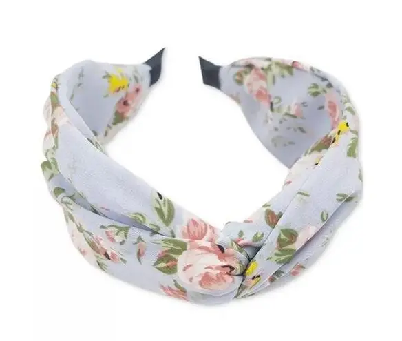 I.n.c. International Concepts Floral Twist Headband in Lt Blue MSRP $25 NWT