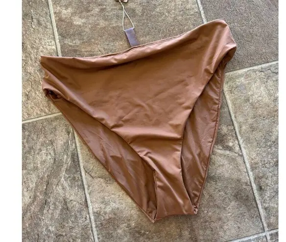 SKIMS Swim Mid Waist Bottom Almomd Size XL