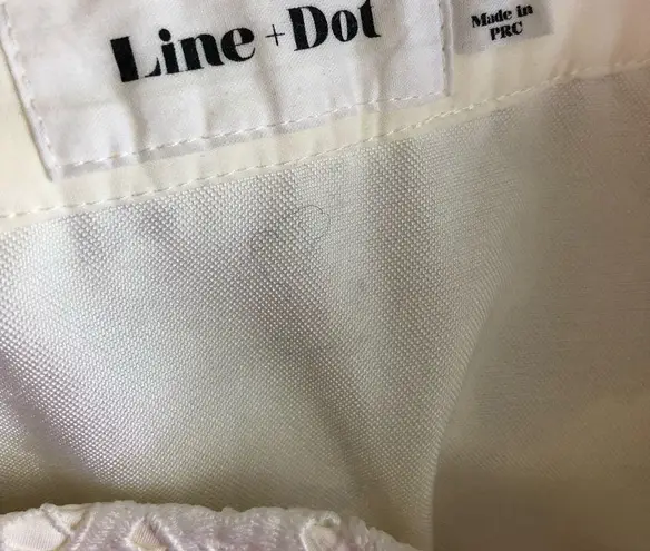 Line and Dot Mon Cherie Lace Skirt in White XS