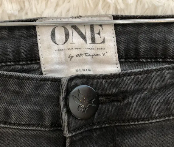 One Teaspoon high waist Dixies skinny jeans in black