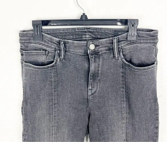 ALL SAINTS Grace Black Wash Split Fray Hem Jeans, Size 32