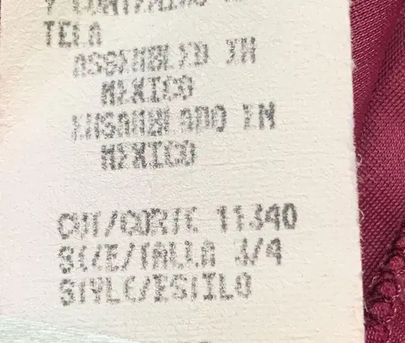 Vintage All That Jazz Slip Dress Burgundy Floral Lace Cocktail Sleeveless Mini Red Size XS