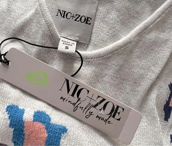 Nic+Zoe Abstract Animal Vital Tank Size S New with Tag