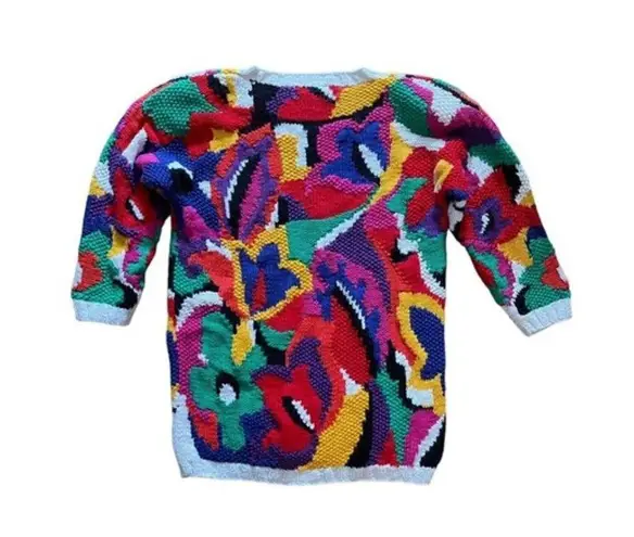 Vintage 90s Jennifer Reed Thick Oversize Pullover Sweater Size M Abstract Unique Size M