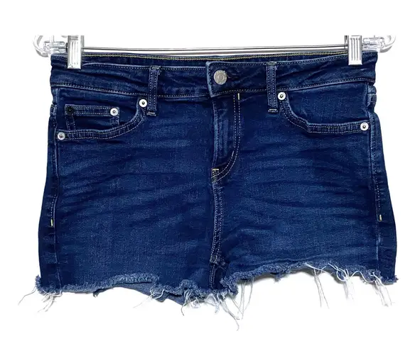 Calvin Klein Jeans Denim Shorts Womens 4 Cut Off Frayed Raw Hem Summer Beachy Blue