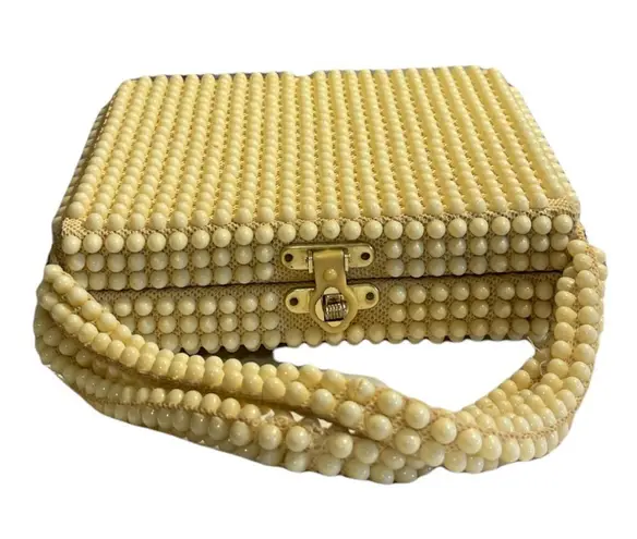 Tara Original Vintage MCM 1960s Beaded Box Purse Handbag