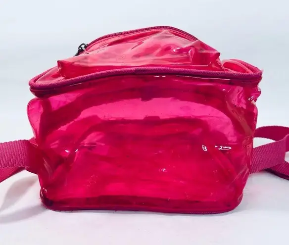 FILA  Neon Pink Clear Jelly Mini Backpack