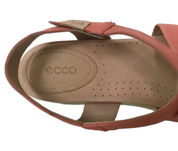 Ecco  Damara crisscross pink leather sandals 10