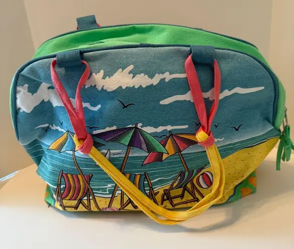 Crazy Bags Beach Zippered Tote NWT Tropical Medium Blue