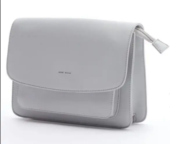 Pixie Mood Zoe Crossbody Grey Vegan Leather Shoulder Bag Handbag Purse NWT