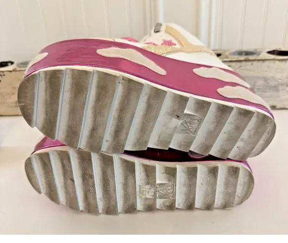 Yru holographic pink cloud qozmo sneaker platforms Size 10 Pink Star Clouds Rave