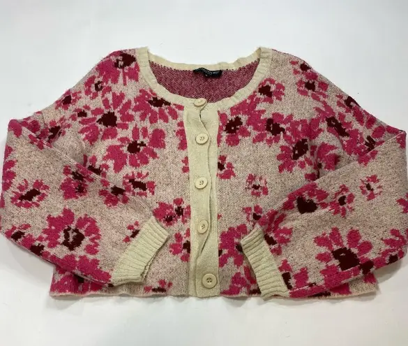 Central Park West Daisy Floral Cardigan Size Medium