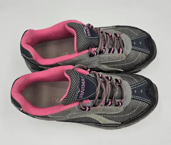 BRAHMA Sarah Steel Toe Work Shoes Sneakers Boots Women’s Size 7.5 Pink Gray