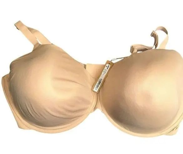 SKIMS Womens Beige MICA New Fit Everybody T-Shirt Demi Bra Sz 46 DDD BR-UWR-2294