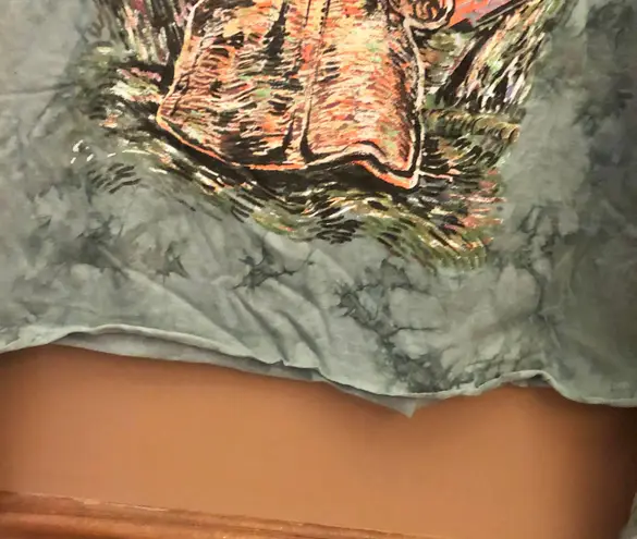 Star Wars Mandalorian the Child Baby Yoda Starry Night Tie Dye Long Sleeve Small