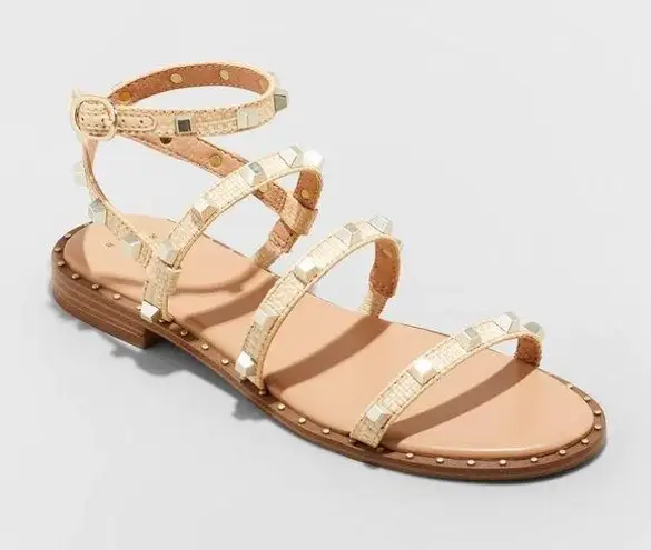 A New Day - Astrid studded strappy sandals. Size 8