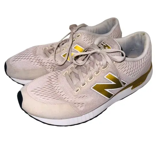 New Balance  WL005V1 8 Athletic Running Shoes Beige Gold Comfort Cushion Sneaker