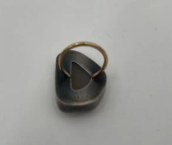 MELISSA JOY MANNING Ring Druzy Light Purple Silver & Gold One of a Kind Rare