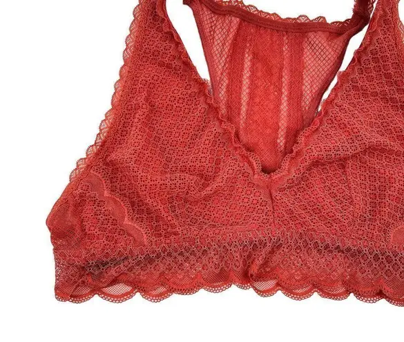 Aerie  Lightly Lined Lace Racerback Scallop Hem Bralette XL