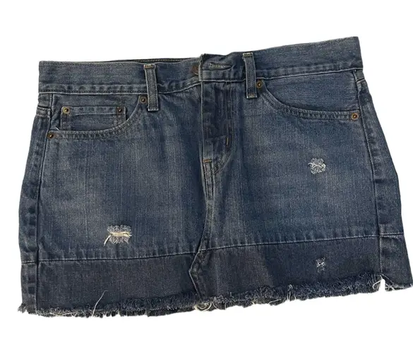 Levi's Distressed Denim Mini-skirt - Sz 27 - EUC