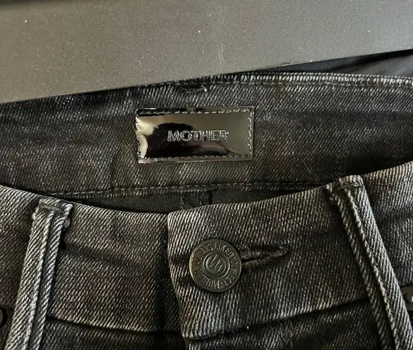 Mother Jeans High Waisted Looker Ankle Fray Night Hawk Denim Jeans Size 25