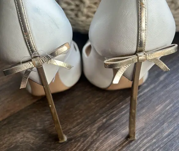 Casadei Blade bow-detail leather pumps