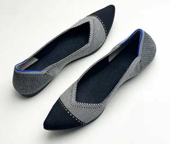 Rothy's ROTHY’S The Point Gray Mist Captoe Slip On Flats, Size 8