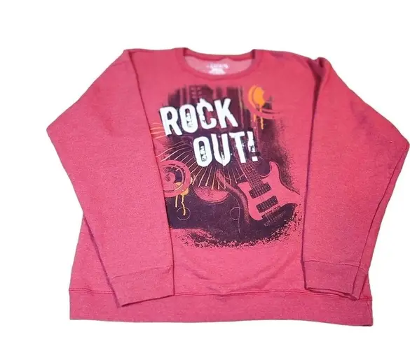 Hanes Unisex  ROCK OUT SWEATER  SIZE 2XL RED